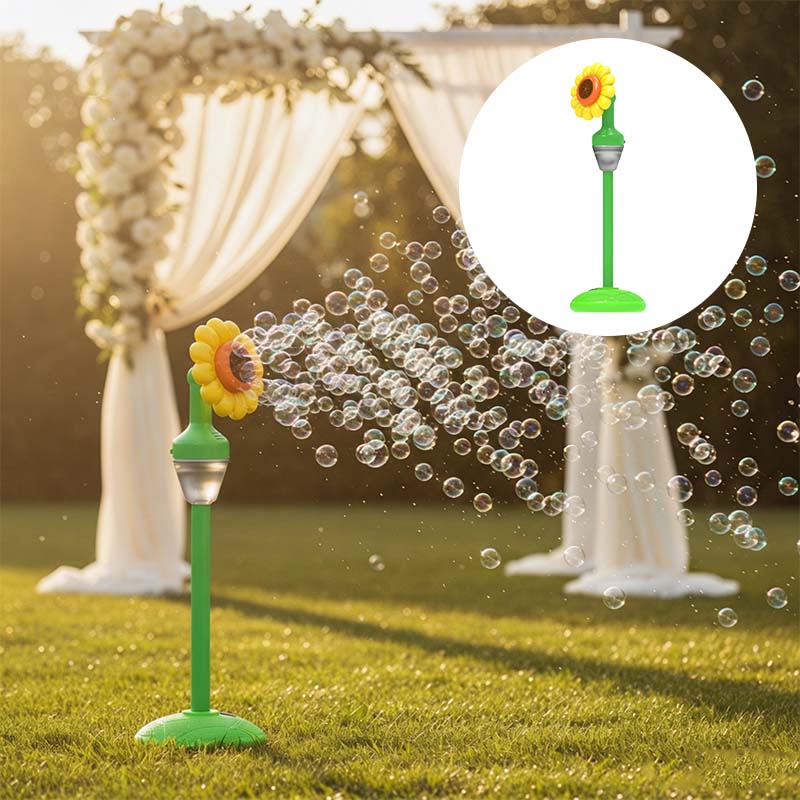 Sunflower Bubble Machine with Remote Control