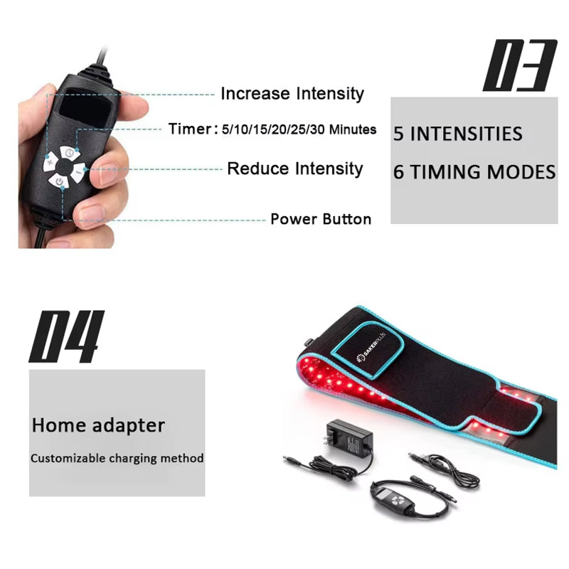 Infrared therapy waist belt
