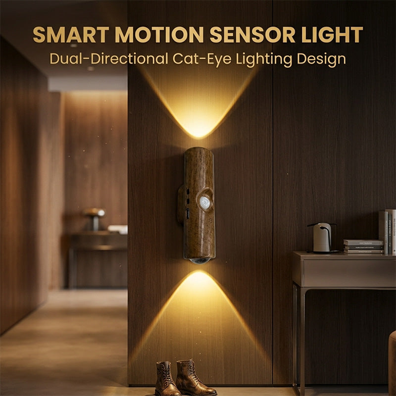Dual-Head Cat's Eye Sensor Wall Light
