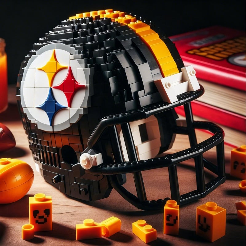 NFL Construction Helmet Building Blocks