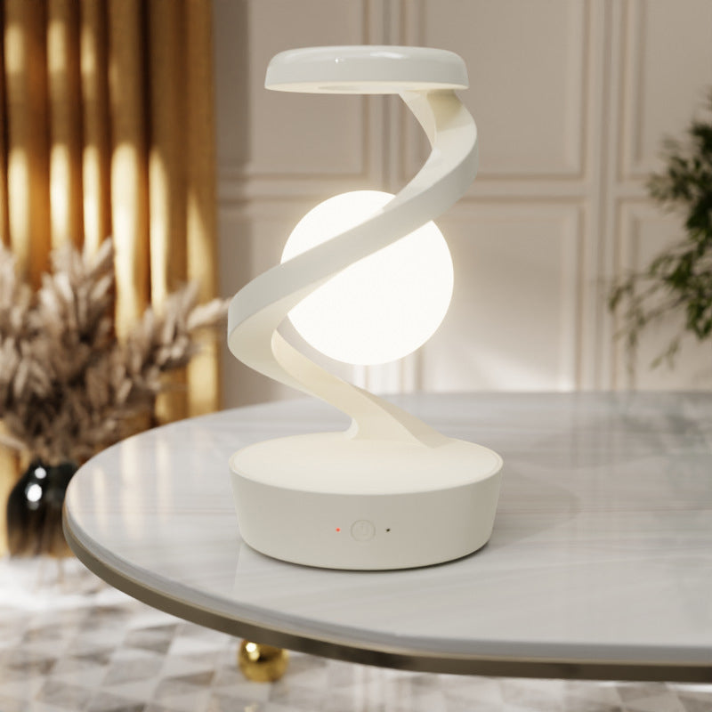 Floating wireless charging desk lamp