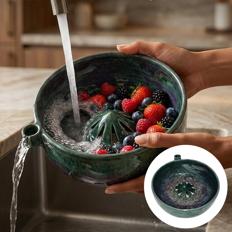 Berry Swirl Self-Cleaning Berry Wash Bowl