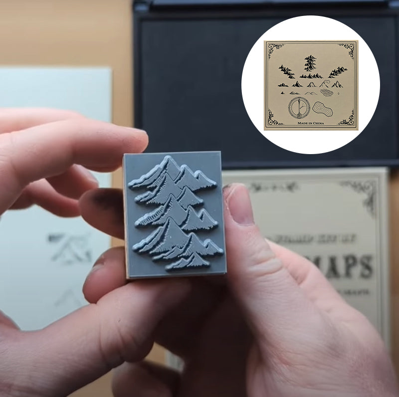 Handmade Map Making Stamp Kit