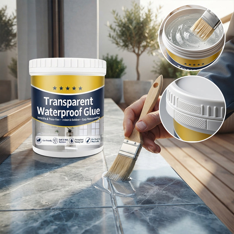 Transparent Waterproof Repair Sealant with Brush