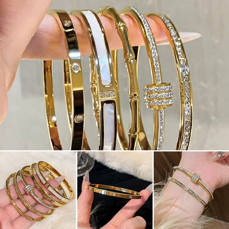 Gold-Plated Zircon Bracelets