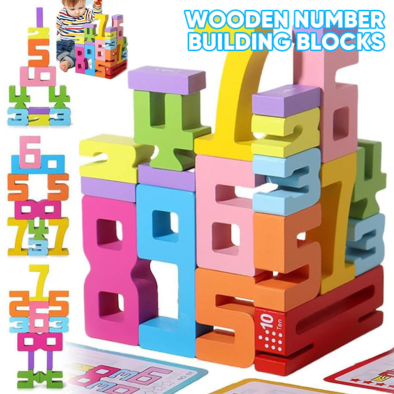 Creative Wooden Number Building Block