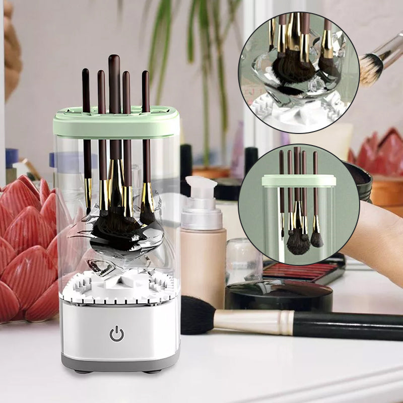 Fully automatic quick-drying makeup brush cleaning machine