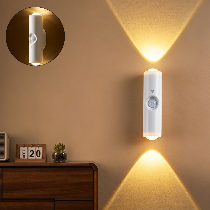 Dual-Head Cat's Eye Sensor Wall Light