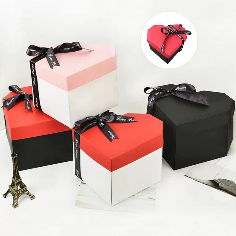 Heart shaped DIY gift box