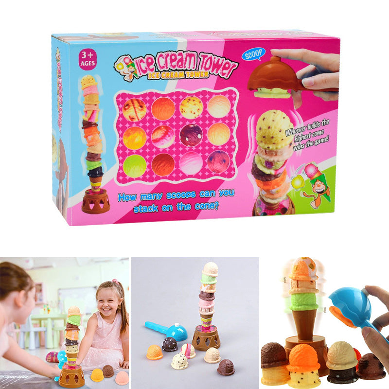 Ice Cream Tower Balancing Game