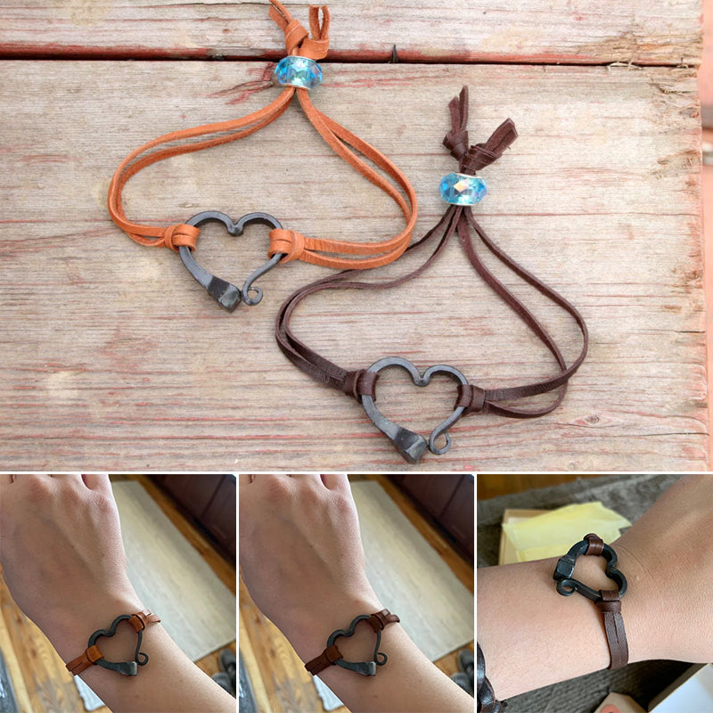 Handmade Love Horseshoe Nail Bracelet