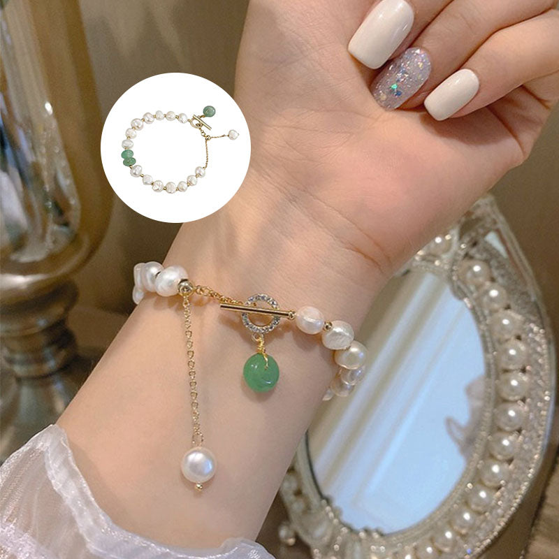 FRESHWATER PEARL AVENTURINE BRACELET