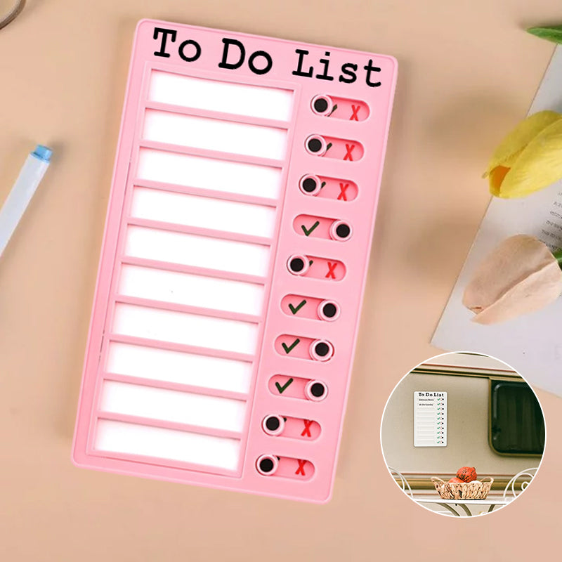 Plastic Sticky Notes Checklist+Daily Routine Chart