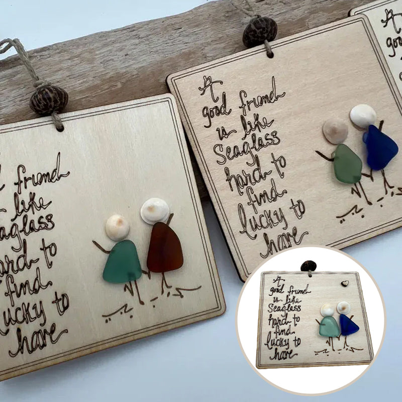 ❤️Friendship Sea Glass Quote🌲