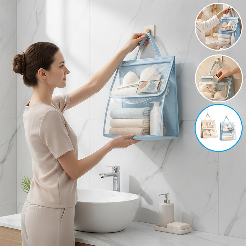 Transparent Waterproof Bathroom Hanging Bag