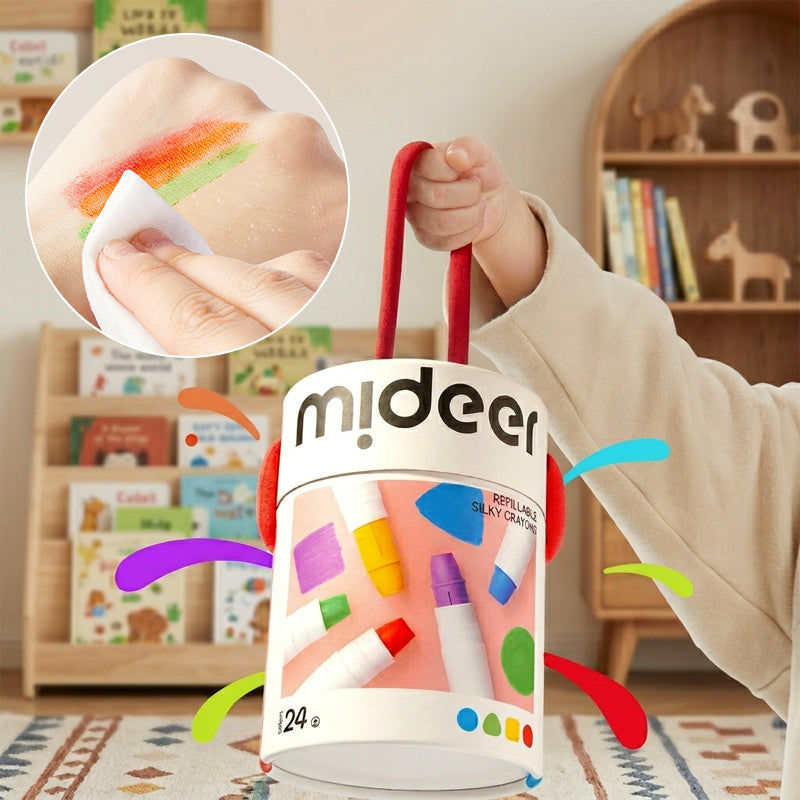 Replaceable refill quick-drying crayons