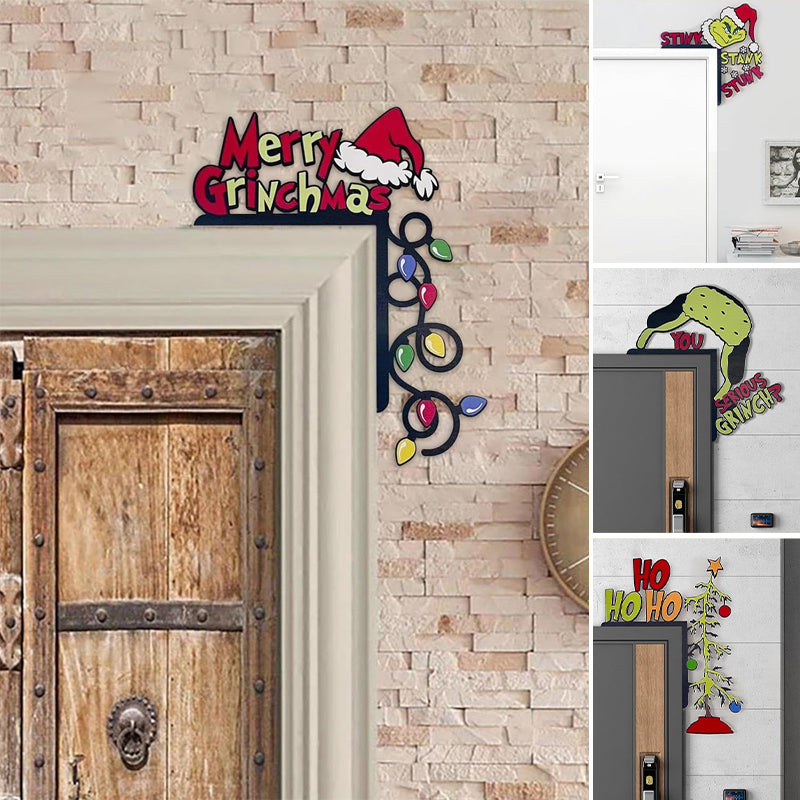 Christmas Grinch Decorative Door Frame