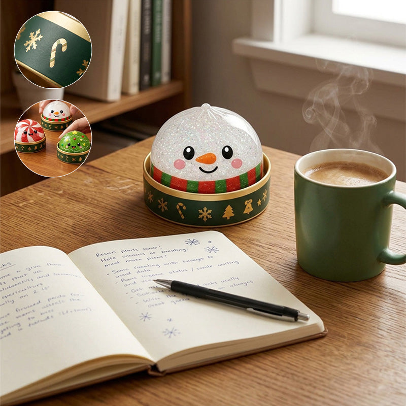 Christmas Baozi Glitter Jelly Stress Relief Squishy Toy