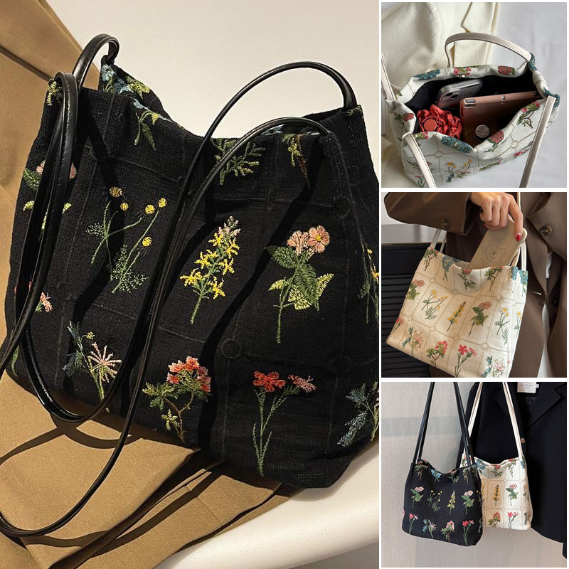 Embroidered Trend Tote Bag