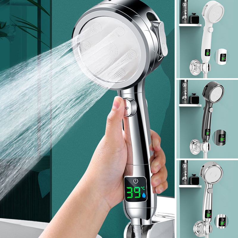 Temperature Display Shower Head Pressurized Shower Head