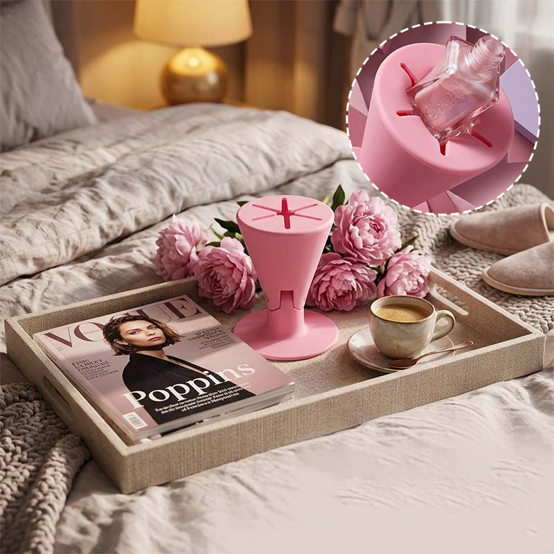 Anti-Tip Nail Polish Holder Stand