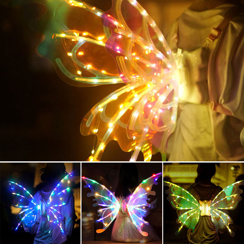 Electric Sparkling Butterfly Fairy Wings
