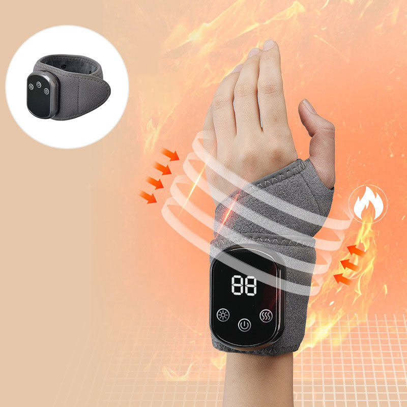 Three-stage vibration heat therapy massager for hands and feet