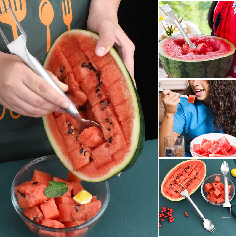 Foldable watermelon cutter