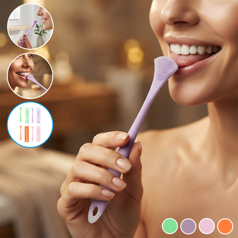 Double-Sided Silicone Tongue Cleaner