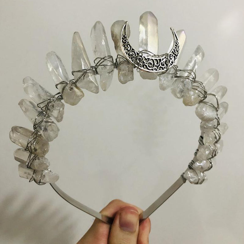 Crystal crown tiara