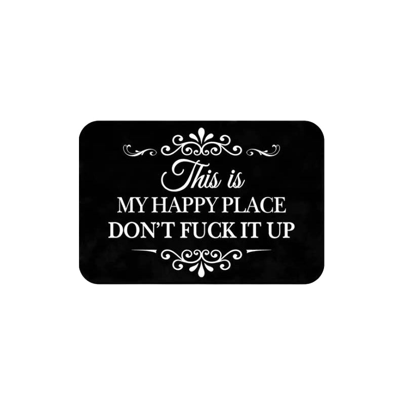 American-Style Retro Crystal Velvet Floor Mat