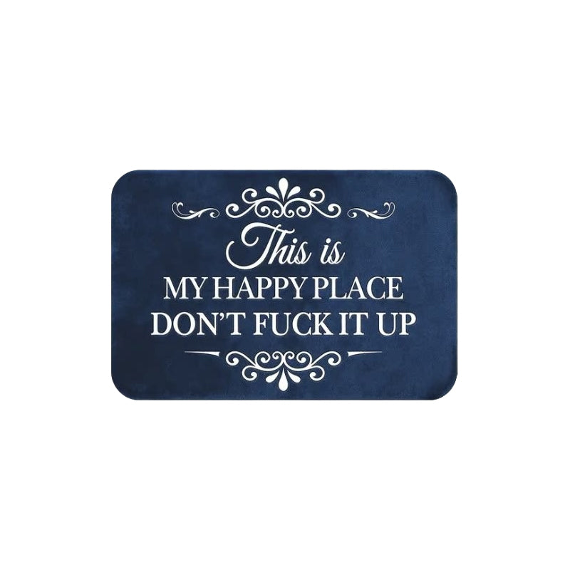American-Style Retro Crystal Velvet Floor Mat