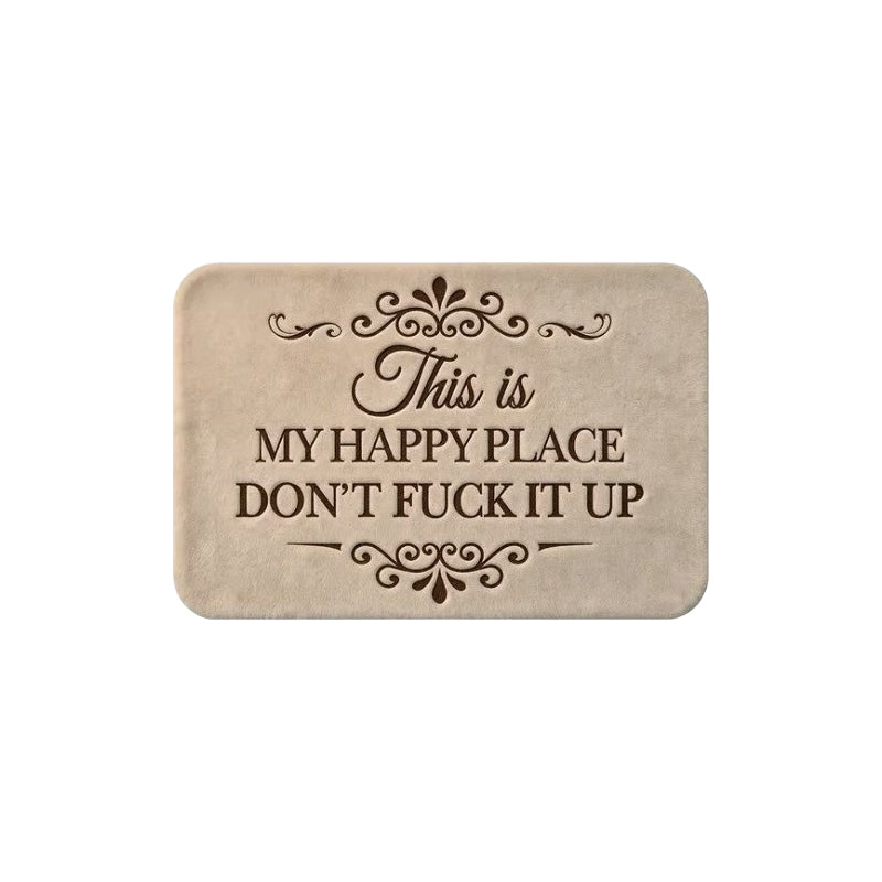 American-Style Retro Crystal Velvet Floor Mat