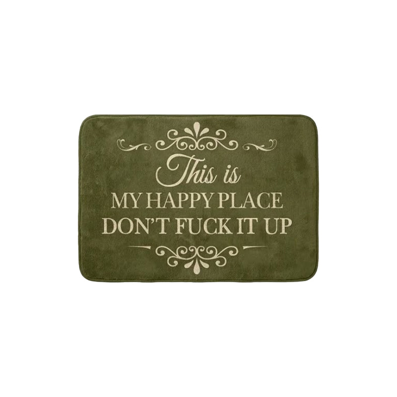 American-Style Retro Crystal Velvet Floor Mat