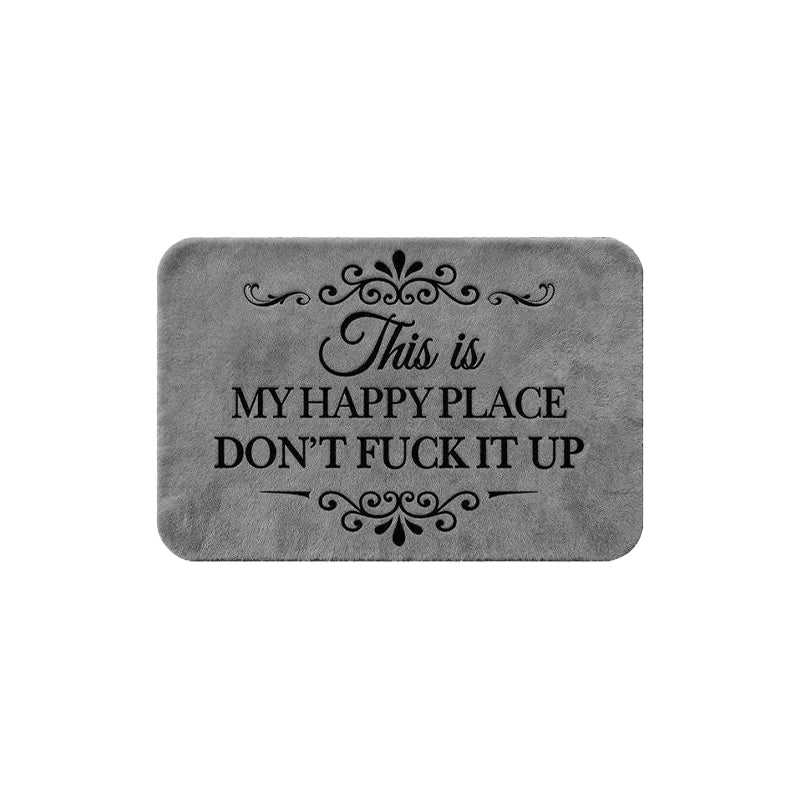 American-Style Retro Crystal Velvet Floor Mat