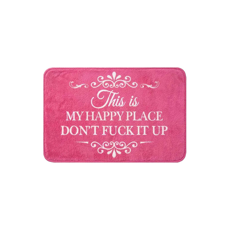American-Style Retro Crystal Velvet Floor Mat
