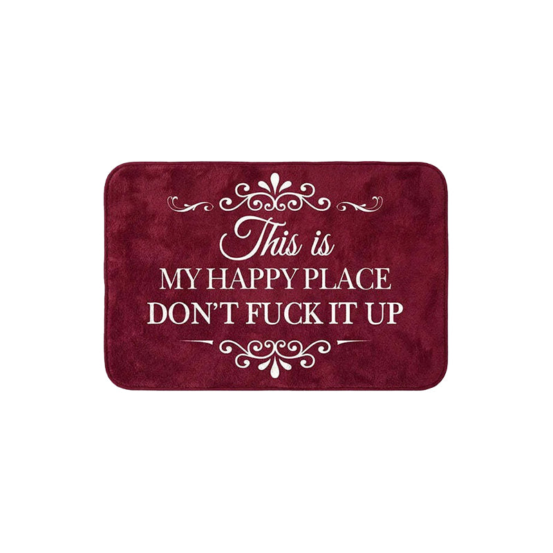 American-Style Retro Crystal Velvet Floor Mat