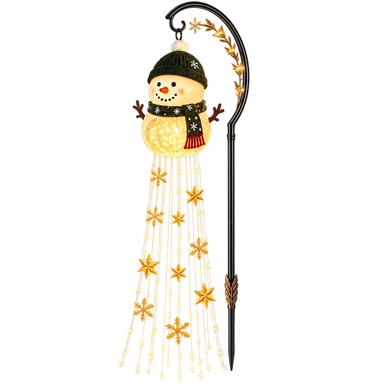 Snowman Magic Fountain Garden Light