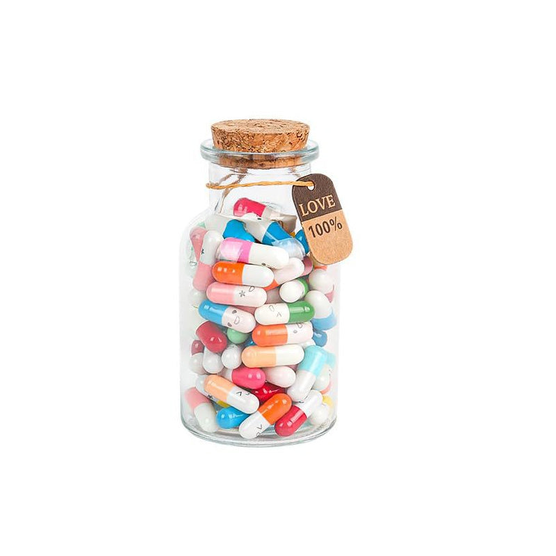 Custom 100 Capsules Letters Message In A Bottle (Mixed Color 🎁)