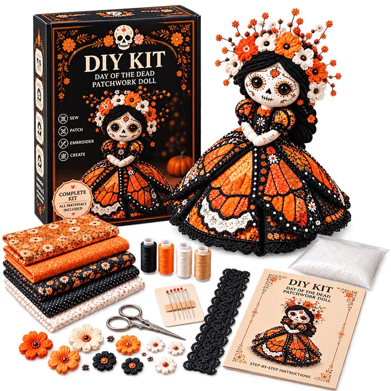 Halloween Patchwork Doll DIY Kit