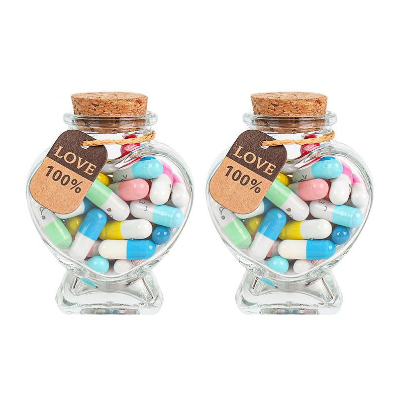 Custom 100 Capsules Letters Message In A Bottle (Mixed Color 🎁)