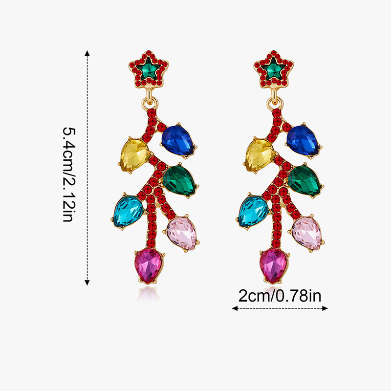 Fashionable Christmas themed earrings