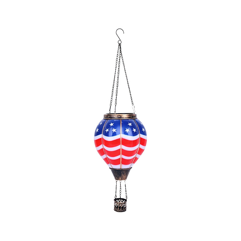 Vintage Solar Hot Air Balloon Garden Lantern