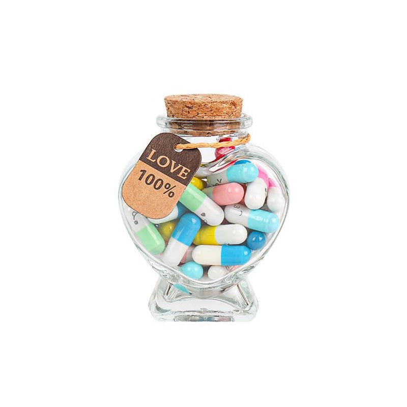 Custom 100 Capsules Letters Message In A Bottle (Mixed Color 🎁)