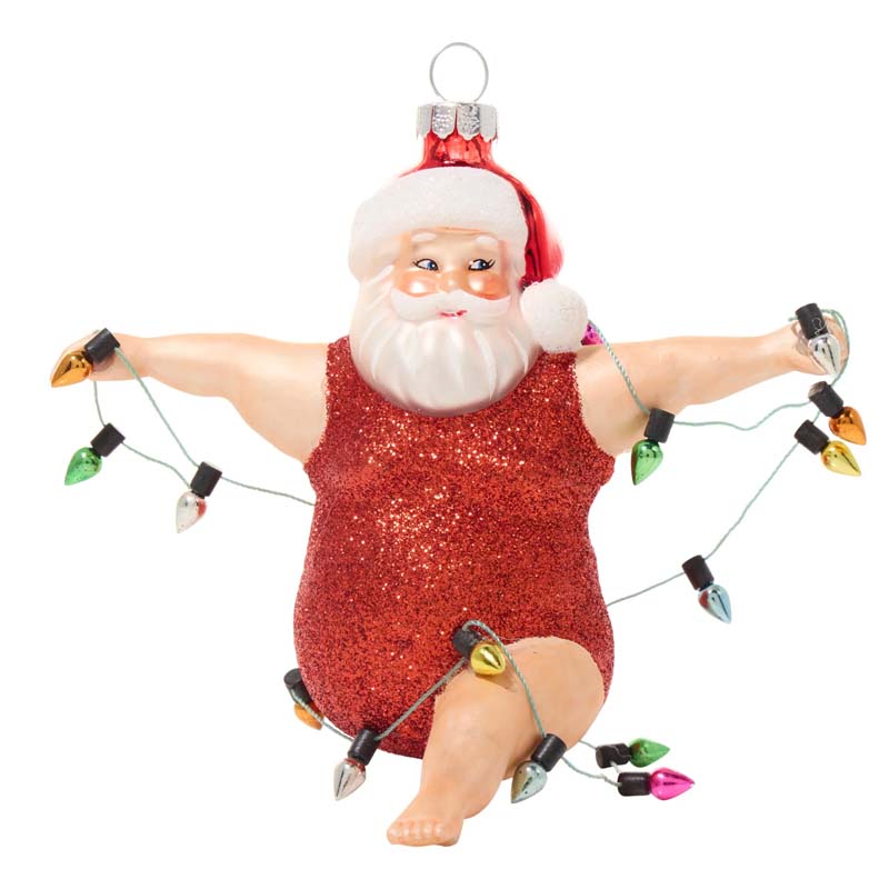 Funny sculptural Christmas ornaments
