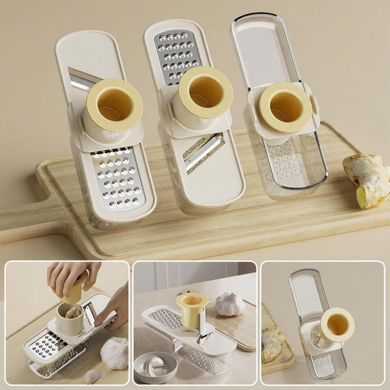Multifunctional Garlic Grinder & Mandoline Slicer