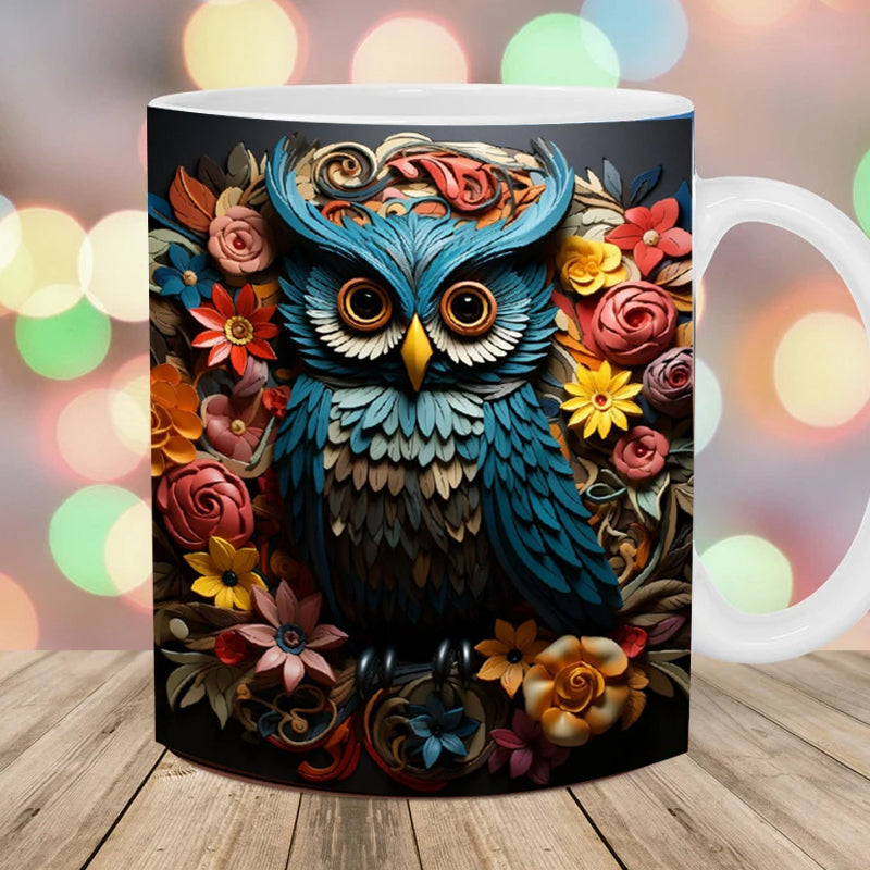 Owl Print Mug