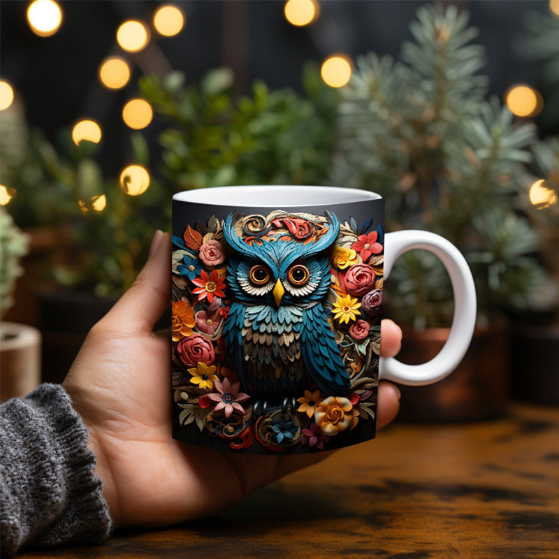 Owl Print Mug