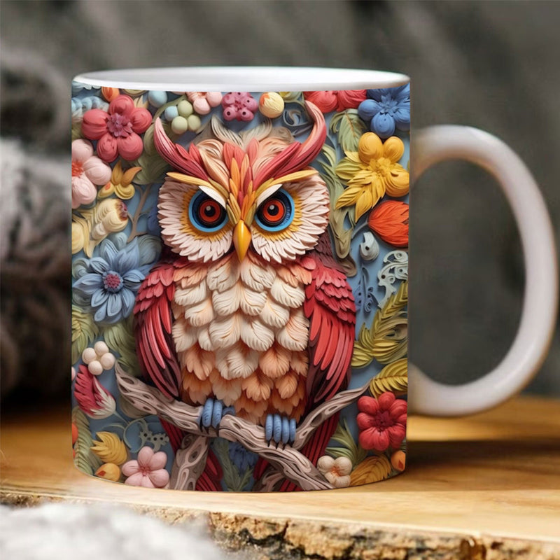 Owl Print Mug