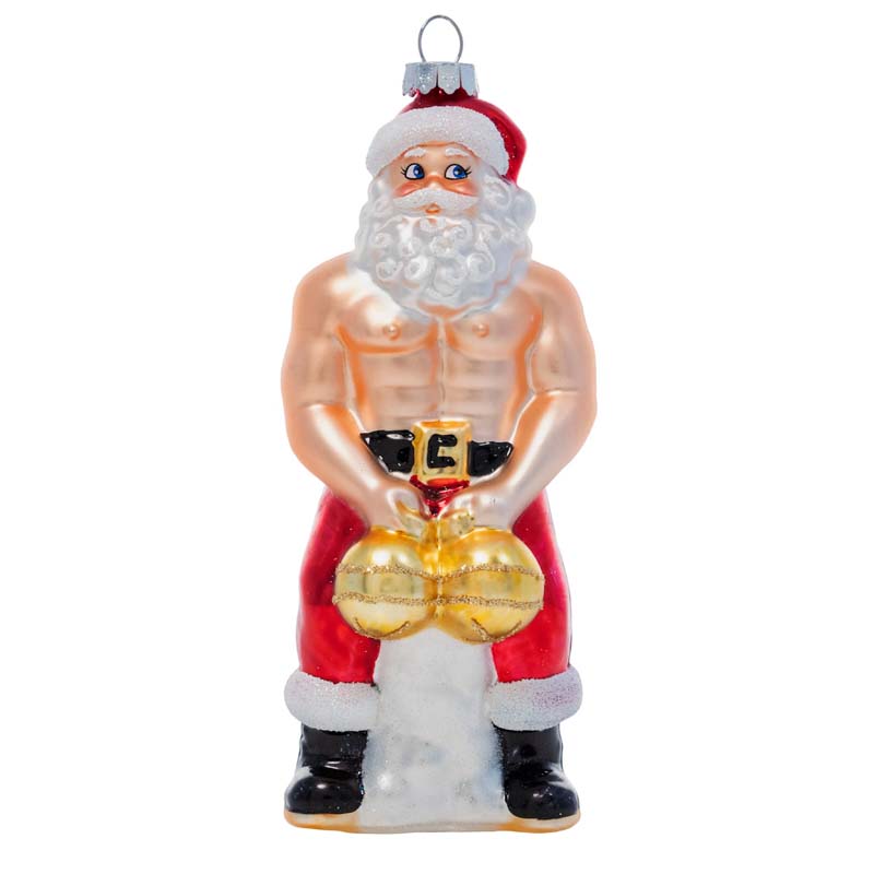 Funny sculptural Christmas ornaments